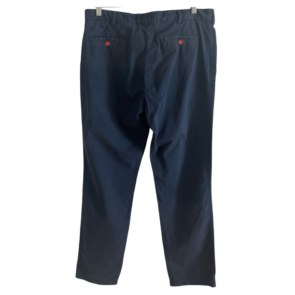 NWT Men’s Italian CROSBY HALLEN & COBB Cotton Pants Flat Front Long Inseam 34x35 - Picture 2 of 13